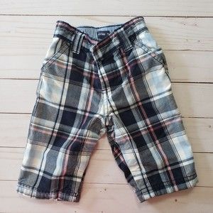Baby Gap Boys Blue Plaid Shorts - 3-6 months